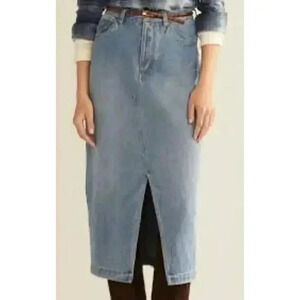 NWT Pendleton Womens Long Denim Maxi Skirt Size 12